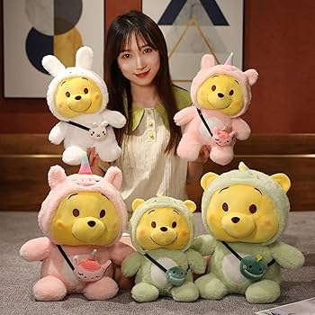 【未使用】くまのプーさん 寝そべり　抱きぬいぐるみ　 新品タグ付き Y120527_01.webp
